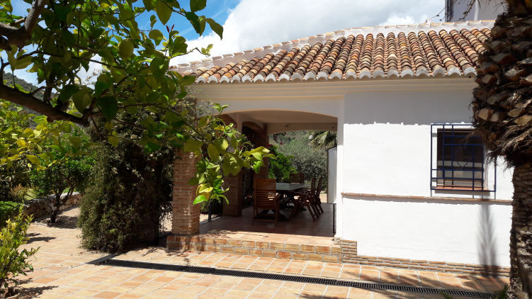 Finca, private pool, sea view for rent in Competa, Costa del Sol, Andalusia.