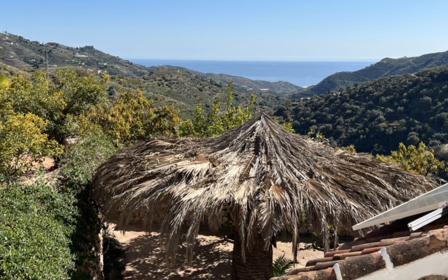 Finca, private pool, sea view for rent in Competa, Costa del Sol, Andalusia.