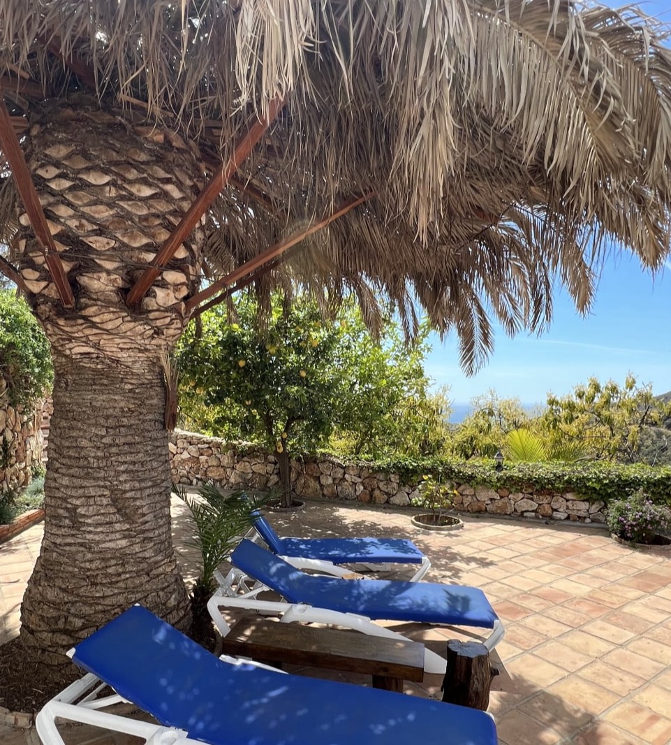 Finca, private pool, sea view for rent in Competa, Costa del Sol, Andalusia.