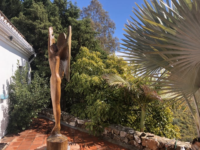 Finca, private pool, sea view for rent in Competa, Costa del Sol, Andalusia.